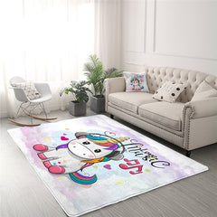 Cute Unicorn Carpet Rainbow Hair for Kids Room(High quality)) - Beauti Homes