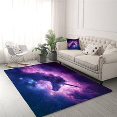 Cute Unicorn Carpet Rainbow Hair for Kids Room(High quality)) - Beauti Homes