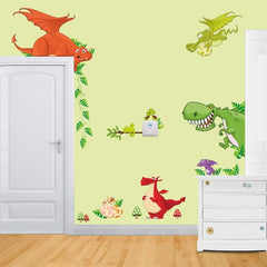 Cute Animal dinosaur Live in Your Home DIY Wall Stickers - Beauti Homes