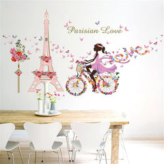 Floral Fairy Swing Wall Stickers - Beauti Homes