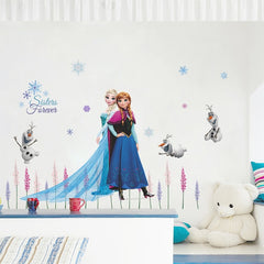 Frozen Princess Wall Stickers For Kids Rooms - Beauti Homes