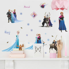 Frozen Princess Wall Stickers For Kids Rooms - Beauti Homes