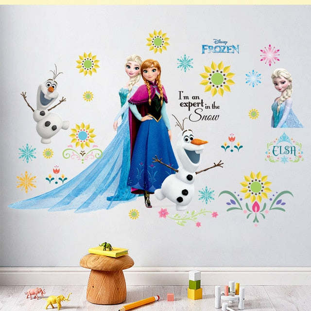 Frozen Princess Wall Stickers For Kids Rooms - Beauti Homes