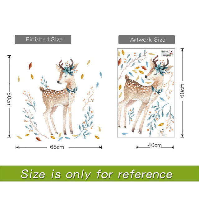 Deer wall stickers for kids rooms - Beauti Homes