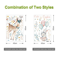 Deer wall stickers for kids rooms - Beauti Homes