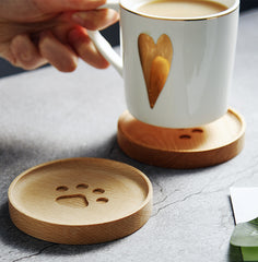 Cat Paw Wood Coaster Pad - Beauti Homes