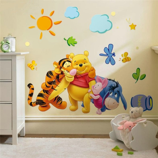 Winnie the Pooh friends wall stickers for kids rooms - Beauti Homes