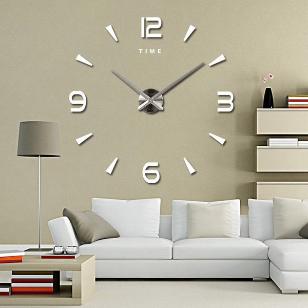 Large Wall Clock Quartz 3D DIY - Beauti Homes