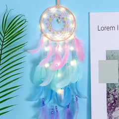 Led Handmade Feather Wall Dreamcatcher - Beauti Homes