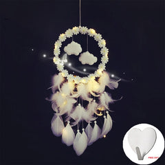 Led Handmade Feather Wall Dreamcatcher - Beauti Homes