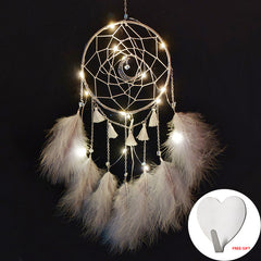 Led Handmade Feather Wall Dreamcatcher - Beauti Homes