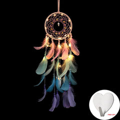 Led Handmade Feather Wall Dreamcatcher - Beauti Homes