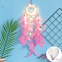 Led Handmade Feather Wall Dreamcatcher - Beauti Homes