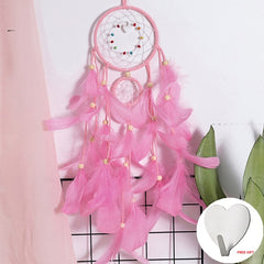 Led Handmade Feather Wall Dreamcatcher - Beauti Homes