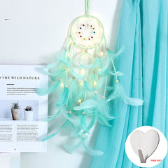 Led Handmade Feather Wall Dreamcatcher - Beauti Homes