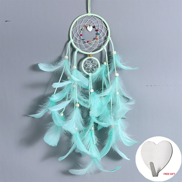 Led Handmade Feather Wall Dreamcatcher - Beauti Homes