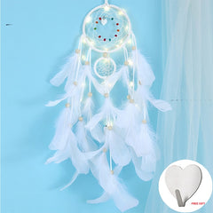 Led Handmade Feather Wall Dreamcatcher - Beauti Homes