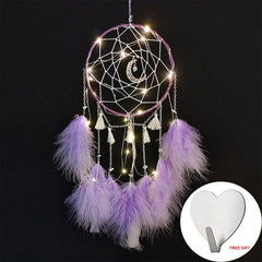 Led Handmade Feather Wall Dreamcatcher - Beauti Homes