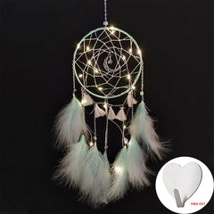 Led Handmade Feather Wall Dreamcatcher - Beauti Homes