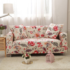 Floral Printing Stretch Elastic sofa cover cotton - Beauti Homes