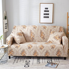 Floral Printing Stretch Elastic sofa cover cotton - Beauti Homes