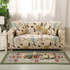 Floral Printing Stretch Elastic sofa cover cotton - Beauti Homes