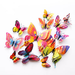 12Pcs Double layer 3D Butterfly Magnet Fridge stickers - Beauti Homes